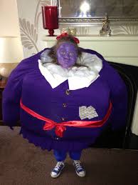 World Book Day Costume Violet Beauregarde Winning Costume Handmade Willywonka Purple Best Group Halloween Costumes Book Week Costume World Book Day Costumes