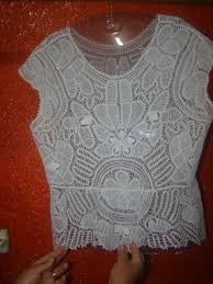 Artesanato renda renascença passo a passo como alinhavar a peça! Blusa Em Renda Renascenca No Elo7 Fatima Renascenca F258b6 Renda Renascenca Renda Renascenca