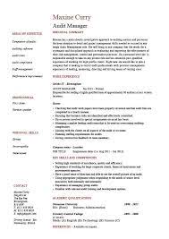 Work experience, education and relevant skills for an auditor are provided for this printable cv on a4 paper. Audit Manager Resume Auditing Risk Example Sample Processes Job Description Cv School