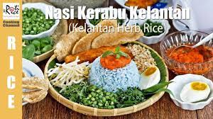 Resepi asli nasi kerabu kelantan original recipe kelantan kerabu rice traditional malaysian food. Nasi Kerabu Kelantan Herb Rice Roti N Rice Youtube