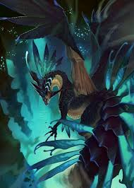 Black And Blue Dragon Drawing Pin Von Chantal Ouellette Auf Dragons Drachen Mystische Tiere Kunst Ideen