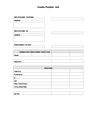 Free canadian pay stub template. Fillable Canadian Paycheck Stub Form Printable Pdf Download