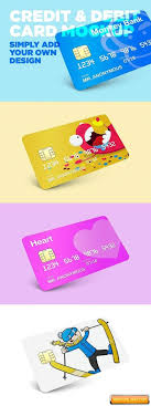 You can also use your debit card to withdraw cash from automated teller machines (atms). Credit Debit Card Mockup Free Graphic Templates Fonts Logos Icons Psd Ai