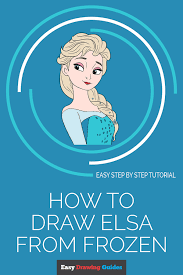 Form elsa's ear using a curved line, nearly enclosing an oval. Draw Elsa Cartoon Images