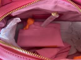 New LDT Lily Hot Pink Leather Crossbody Handbag Adjustable Strap - Product from eBay