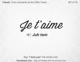 9 easy french words with multiple uses. Say I Love You In French Brought To You By Theicebreak Say I Love You Sayings My Love