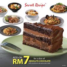 Indulge in a variety of cakes at secret recipe. Secret Recipe Add On Promo Foodcv