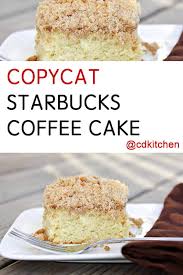 How to make starbucks coffee cake. Copycat Starbucks Coffee Cake Recipe Cdkitchen
