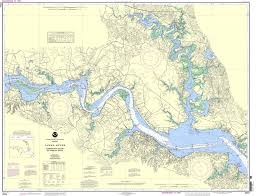 Noaa Nautical Chart 12251 James River Jamestown Island To