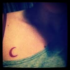 64+ beautiful crescent moon tattoos with meaning. Red Crescent Moon On My Chest Crescent Moon Tattoo Moon Tattoo Tattoos