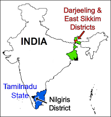 Darjeeling And Sikkim Himalayas Map Landslip Pilot-Study Areas