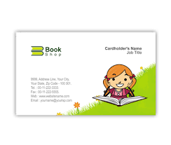 Came across this lovely business card made definitive studio. Business Card Design For Book Shop Offset Or Digital Printing