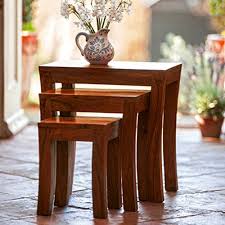It makes it prone to pests and beetles. Carissa Solid Wood Nest Of Tables Set Of 3 Nesting Bedside Tables