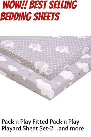 Pack N Play Fitted Pack N Play Playard Sheet Set 2 Pack Portable Mini Crib Sheets Playard Mattress Cover Super Soft Mate Mini Crib Sheets Mini Crib Pack N Play