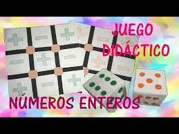 (secundaria) bueno necesito que sean varias ideas, que tengan problemas de matemática como suma, sustracción, etc. Juego Didactico Numeros Enteros Youtube