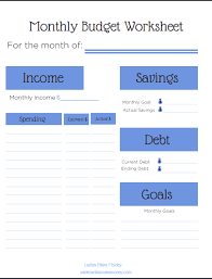 If you are creating a monthly budget, list all sources of income for the month. 25 Free Budget Printables That Ll Help You Manage Your Money Fast The Savvy Couple