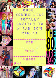 There is also a sweet introduction. Pin By Sonia Castillo On Craft Diy And Art Ideas Party Invite Template 80s Theme Party Party Invitations Printable