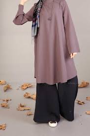 Allday Turkish Fashion Hijab Style Wide Leg Pants And Tunic Nice Colors For Fall Days Mutevazi Moda Moda Basortusu Modasi