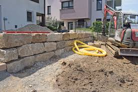 Terrassierung Eines Hanggartens Mit Trockenmauern