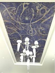 Etched Plaster Ceiling With Water Wax Finish Plaster Ceiling Decor Ceiling