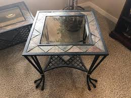 Amazon's choice for wrought iron coffee table. Glass Tile Wrought Iron Coffee Table Set Classifieds For Jobs Rentals Cars Furniture And Free Stuff