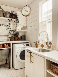 Our colorful farmhouse laundry room is done! Farmhouse Laundry Room Whitetail Farmhouse