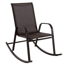 Sling Rocker Brown At Home Store Outdoor Chairs Patio Furniture