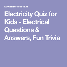 Do you know the secrets of sewing? Electricity Quiz For Kids Electrical Questions Answers Fun Trivia Electricity Trivia Quiz