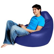 Gaming Bean Bag Recliner Faux Leather Blue Blue Bean Bags Bean Bag Recliner Bean Bag Chair