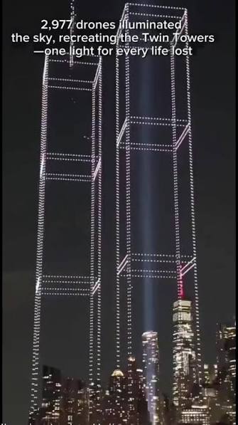 Nyc World Trade Center Drone Show | TikTok