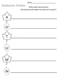 Printable Autumn Acrostic Poem Acrostic Poem Acrostic Poems