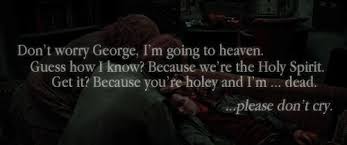 Fred and george weasley are fictional characters in the harry potter book series written by j. Fred Weasley Isn T Dead We All Just Misread It Home Facebook