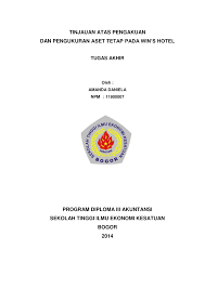 Perlengkapan yang tersisa hingga akhir periode akuntansi rp600.000,00 2 sewa dibayar di muka tanggal 1 juni 2018 untuk digunakan selama satu. Pdf Tinjauan Atas Pengakuan Dan Pengukuran Aset Tetap Pada Win S Hotel