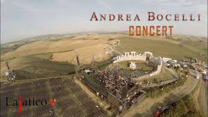 His voice as easily recognised as a signature, its mellow yet powerful tones resonate from 90 millio. Andrea Bocelli Teatro Del Silenzio Concert In Lajatico Youtube