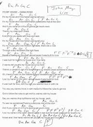 It S My House Diana Ross John Mayer Guitar Chord Chart Musica Entretenimento