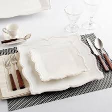 Antique White Collection White Dining Table Special Occasion Dinner Modern Dishware