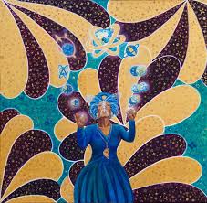 Acrylic and gold leaf paintings by Belen Islas — Belen Islas Studio