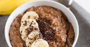 Recette Porridge Au Chocolat Et A La Banane En Video Recette Recette Petit Dejeuner Healthy Recette Porridge Recette