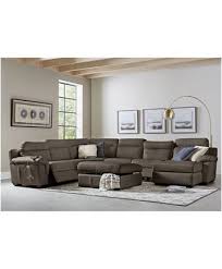 Furniture Julius Ii Leather Power Reclining Sectional Sofa Collection With Power Headrests And Usb Power Outlet Created For Macy S Reviews Furniture Macy In 2020 Reclining Sectional Power Reclining