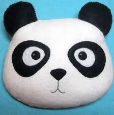 Panda Pillow Plush Felt Stuffed Animal By Claireyloucreations 35 00 Almofadas Divertidas Almofadas Criativas Almofadas