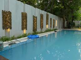 Customised Design Pool Wall Decoration Metal Casted Pool Decor Pool Backyard Pool