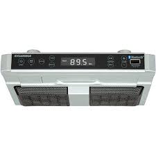 Sylvania Bluetooth R Kitchen Undercounter Radio Fm Aux In Clock Mounting Template Walmart Com In 2020 Kitchen Radio Under Cabinet Radio Sylvania