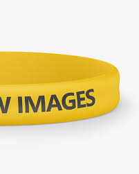 Download Matte Silicone Wristband Mockup In Stationery Mockups On Yellow Images Object Mockups