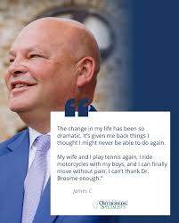 After years of knee pain from an old injury, James had almost given up