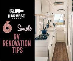 The upgrade options do offer some unique features that will allow you to customize your home on wheels to the fullest. 6 Easy Rv Renovation Ideas Unique Rv Camping With Harvest Hosts