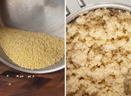 Millet can grow in more arid areas than wheat. Stir Fried Millet Vegetarian Recipe