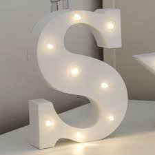 Alphabet S Marquee Battery Light Up Circus Letter Warm White Leds 16cm 9 99 Battery Lights Light Up Marquee Letters Light Up