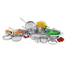 Puck chef kitchen accessories set. Wolfgang Puck Stainless Steel 14 Piece Cookware Set Bed Bath Beyond