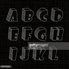 Grid net polygonal wireframe abstract 3d spiral drawing animation background new quality motion graphics retro vintage style cool nice. 3d Hand Drawn Uppercase Alphabets In Black Background Clipart Image