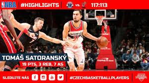 During tomas' czech career he got a lot accomplished. Tomas Satoransky 19 Pts 3 Reb 7 As Washington Wizards Vs Miami Head Youtube